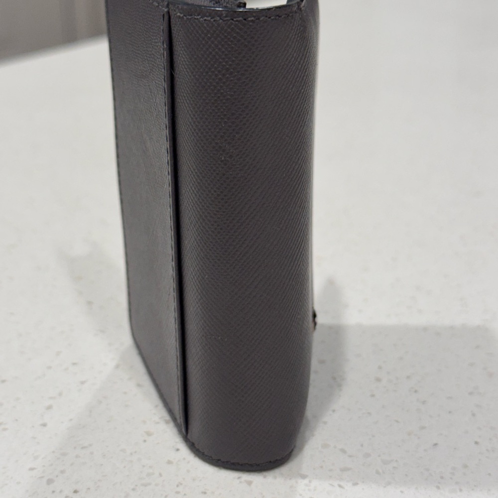 Authentic Montblanc Sartorial Leather Business Card Holder - Dark Grey - Picture 2 of 7